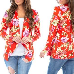 NWOT - Women’s Floral Spring Draped Cardigan